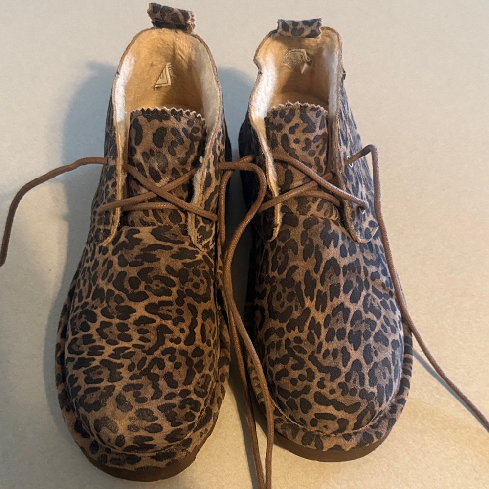 Leopard Print Ankle Boots